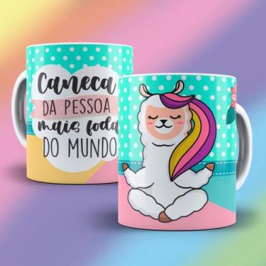 Imagem de Caneca Lhama Irritada Teu Cu Porr@ Caralh@ Diversos Modelos Insulto Ir
