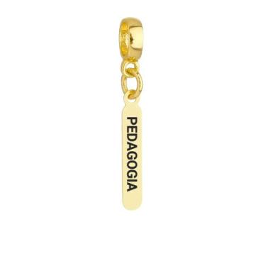 Imagem de Berloques Professora Pedagogia Banhado a Ouro 18k - WORK SEMIJOIAS, Pl