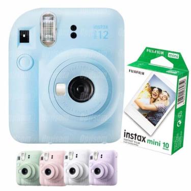 Imagem de Câmera Revela Foto Fujifilm Instax Mini 12 + Filme 10 Fotos Azul - Opt