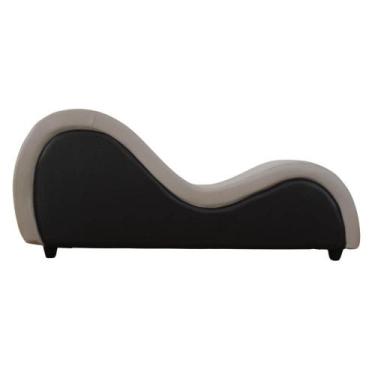 Imagem de Poltrona Divã Tântrica Massagem Recamier Long Chaise Namoradeira Bege 