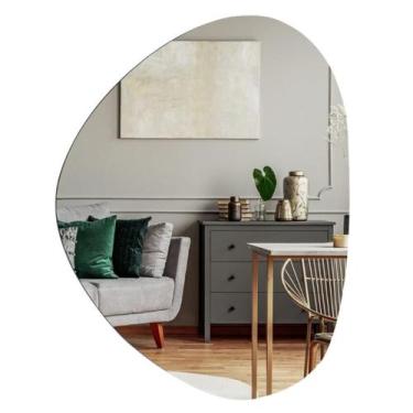 Imagem de Espelho Decorativo Orgânico com pendurador, sem moldura - banheiro, la