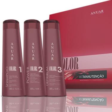Imagem de KIT MANUTENÇÃO COLOR CABELOS COLORIDOS 900g - Anuar Cosméticos 