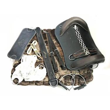 Imagem de Montaria Sela Basto Cavalo Laço Comprido Jm46 - SELARIA SERRANO