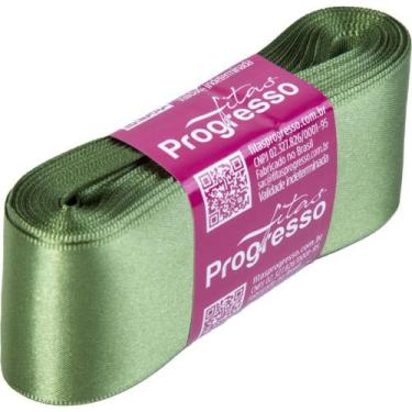 Imagem de Fita de Cetim 38MM X 10M Verde Militar - Fitas Progresso