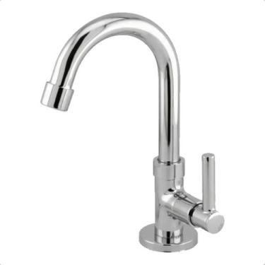 Imagem de Torneira Banheiro Lavabo Lavatorio Cuba Pia 1/4 de Volta Metal Cromada