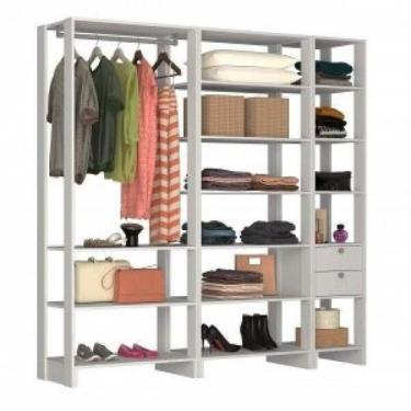 Imagem de Estante Closet Yes com 2 Gavetas e 13 Nichos - Branco - Nova Móbile, B