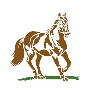 Imagem de Stencil Especial Pintura Cavalo 21,1x17,2 Stm-175 - Litoarte
