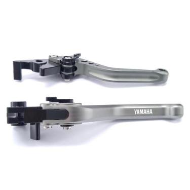 Imagem de Manete Esportivo Moto Yamaha Yzf R1 R6 Mt-07 09 Gravado A Laser - NoBr
