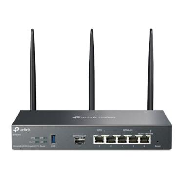 Imagem de Roteador Banda Larga TP-LINK ER706W WI-FI6 AX3000 Gigabit VPN Omada Multi-WAN/LAN USB 1 Porta SFP