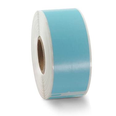 Imagem de BETCKEY Etiquetas coloridas compatíveis com etiquetas Dymo 30277 (9/16" x 3-7/16"), compatível com impressoras Dymo LabelWriter Thermal 450, 4XL e Zebra [1 rolo, 260 etiquetas, azul claro]