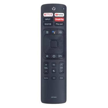 Imagem de ERF3I69H Comandante remoto de voz substituído adequado para Smart TV Android 4K Sharp/Hisense ERF3B69 ERF3A69S ERF3B69S ERF3I69H W9HBRCB0006 65RG 50RG 55RG 55H9100E 55Q8809 65H9191 00E