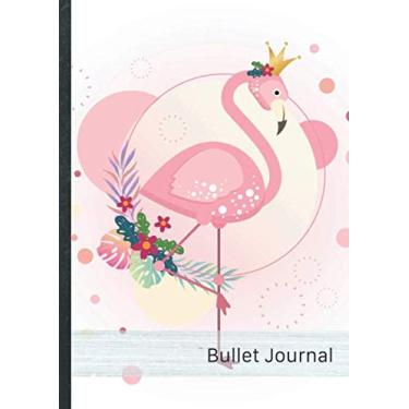 Imagem de Bullet Journal: Dot Grid Notebook Pages • Over 100 dotted pages • Design „Flamingos 105“ • Size A4 (21 x 29,7 cm) • Perfect for Planner, Bullet ... List, Writing, Sketching. Do it yourself! DIY