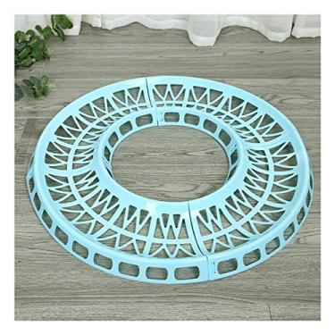 Imagem de WishLotus Pista de bola de exercício para hamster, pista de corrida removível DIY para bolas de 12 cm, 14 cm, 16 cm, 18 cm (azul)