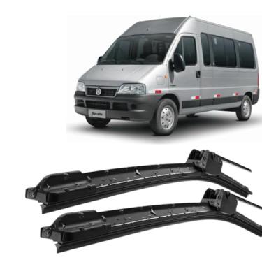 Imagem de Palheta Limpador ParaBrisa em Silicone Compativel com Fiat Ducato 1998 1999 2000 2001 2002 2003 2004 2005 2006 2007 2008 2009 2010 2011 2012 2013 Tipo Gancho
