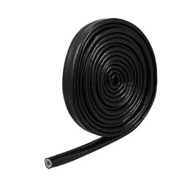 Imagem de VekAuto Fita de fibra de vidro revestida de silicone para mangueiras automotivas, fios, fiação elétrica, preta, acessórios automotivos