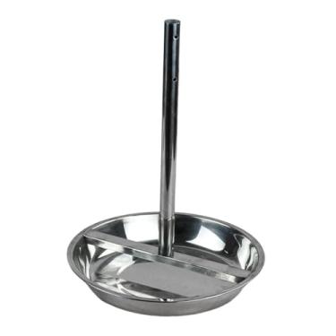 Imagem de WeiLaiKeQi Frango assado rack de pato vertical bandeja tubo aço grill prático rotisserie peru titular para festa restaurante hotel churrasco, 22 Cm