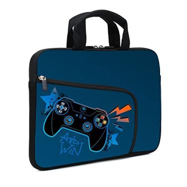 Imagem de Capa para laptop de 11,6 a 12,2 polegadas com dois bolsos - Chromebook, Ultrabook, notebook, tablet, capa de neoprene para homens e mulheres - Serve para Apple MacBook Air, Samsung, Acer, HP, Dell