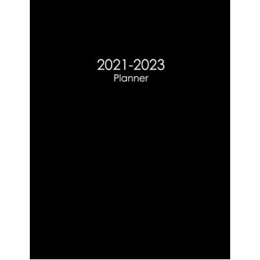 Imagem de 2021-2023 Planner: 3 Years Monthly Planner (36 months), Monday start, large size 8.5x11, simple black cover