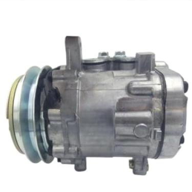 Imagem de SD7B10 Compressor CA de ar condicionado para carro compatível com MINI ESCAVADEIRA Compatível com YANMAR Compatível com Sanden 7189 KHR3536 4615804 22L-979-2211 029671293