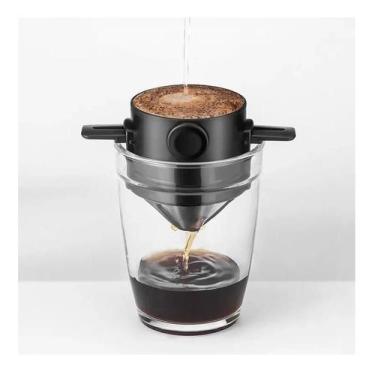 Imagem de Mini Coador Filtro De Café Em Aço Inox Reutilizável - Bc Bora Colega S