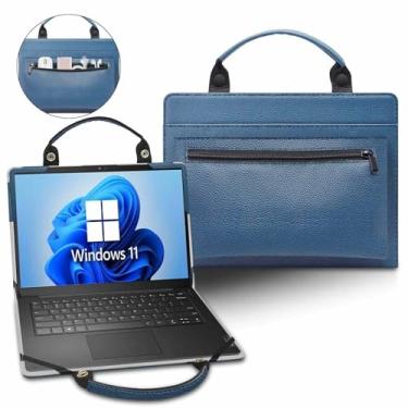 Imagem de Capa para laptop Lenovo IdeaPad Slim 3 14AHP10 14IRH10/IdeaPad Slim 3 14 Gen 10/IdeaPad Slim 3i 14 Gen 10 com bolsa portátil com alça, azul