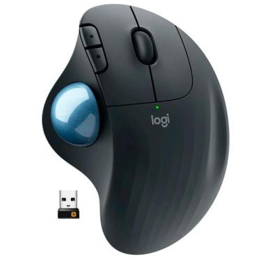 Imagem de Mouse Logitech Trackball Ergo M575 Sem Fio Bluetooth Preto, preto