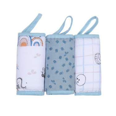 Imagem de Paninho De Boca Soft Premium Papi Baby C/Prendedor De Chupeta 32Cm X 32Cm 03 Un