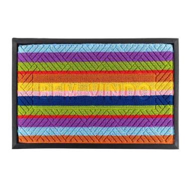 Imagem de Tapete Capacho Carpete AntiDerrapante Emborrachado 60 cm x 40 cm - Cam