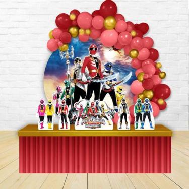 Imagem de KIT FESTA KIT FESTA PAINEL REDONDO Decoração Infantil Power Rangers Su