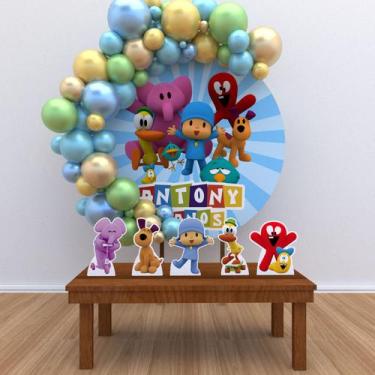 Imagem de Kit Festa Painel Redondo PERSONALIZADO Pocoyo 01  - IMPAKTO VISUAL