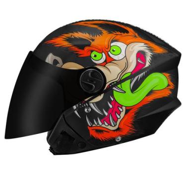 Imagem de Capacete Aberto Pro Tork New Liberty 3 Three Coyote Viseira Fumê Moto 