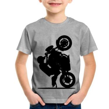 Imagem de Camiseta Infantil Moto Grau XJ6 - Foca na Moda, Cinza, 8