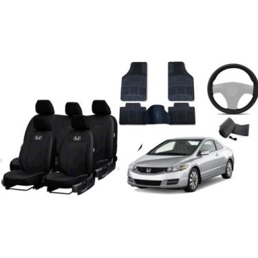 Imagem de Jogo Completo de Capa de Couro e Acessórios para Civic 2005-2012 - aer