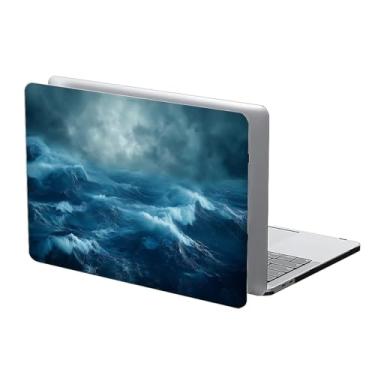 Imagem de COTAIL Capa rígida de plástico compatível com MacBook Air de 13 polegadas 2022 2021 2020 para MacBook Air de 13 polegadas, 13.3 Pro (A1706/A1708/A1989/A2159/A2289/A2338), oceano com mármore