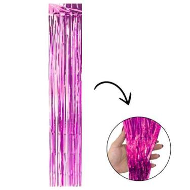 Imagem de Ráfia Decorativa Metalizada Metaloide - 1 Unidade - Extra Festas, Pink