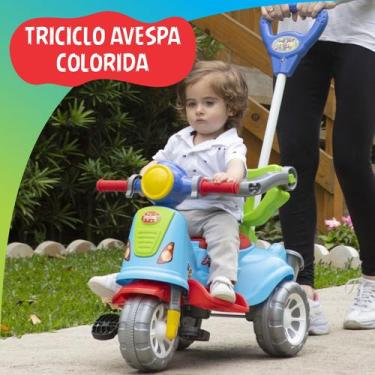 Imagem de Triciclo Motoca Carrinho Passeio Criança Empurrador Niño - Maral, Colo