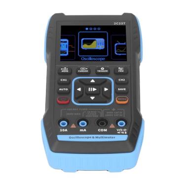 Imagem de Gerador de Sinal Multímetro de Osciloscópio, Canal Duplo de 2,8 Polegadas HD LCD Display, 3 In1 Handheld Com Sonda 10x, para Teste Elétrico