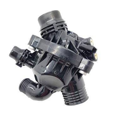 Imagem de NOVAPARTS 11537601158 Conjunto de carcaça do termostato de refrigeração do motor para BMW X1 2013-2015, 2011-2014 X6, 2011-2013 X5, 2012-2013 128i, 2011-2013 135i, 2013 135is, 2 011-2013 335i & 335i