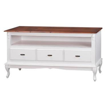 Imagem de Rack Luiz XV com 03 gavetas 1034 - Meyer, Laca - Nude