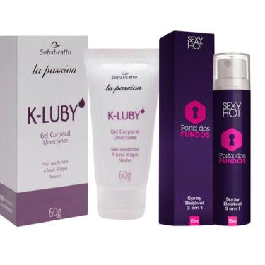 Imagem de Gel Intimo Porta dos Fundos Lubrificante Kluby KIT Confort 2 - Sofisti