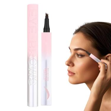 Imagem de Lápis de sobrancelha para mulheres, Pen da sobrancelha à prova d'água,Lápis à prova d'água com sobrancelha de sobrancelha contorna - Mulheres à prova de manchas Everyday Cosmetics Brow Define para nam