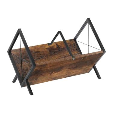 Imagem de YWJLQH Recurso de recordista de Rectagem organizadora de comprimido de madeira prateleira de madeira rack para lojas livros de sala de estar Foto