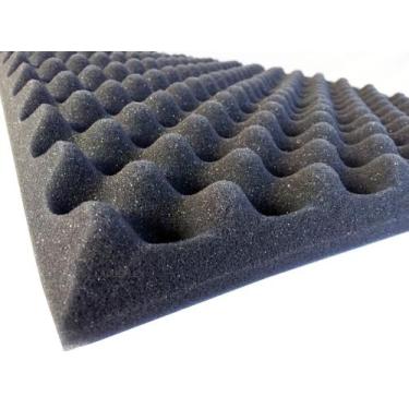 Imagem de Espuma Acústica Antichamas 4 Placas de 50 X 50 X 3,5 cm - Acusflex