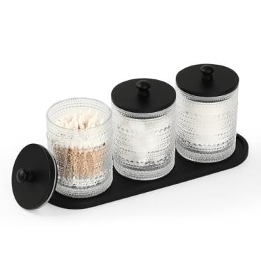 Imagem de eggs sound Pacote Com 3 Suportes Para Cotonetes - Organizadores E Armazenamento De Banheiro, Suporte Redondo Algodão, Palito Fio Dental, Bolinhas Algodão Bande