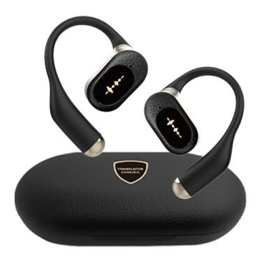 Imagem de Fones de ouvido para tradutor de idiomas AI, conversão de idioma em tempo real OWS com fones de ouvido de tradução 3 em 1, compatível com 144 idiomas e acentos, dispositivo de tradução para