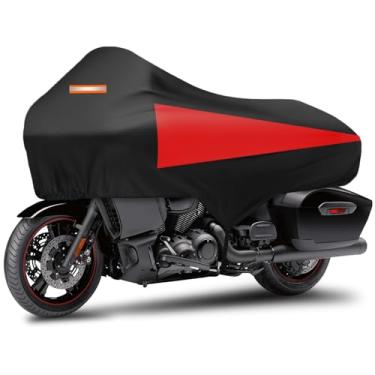 Imagem de TOKEPT Meia capa de motocicleta para todas as estações, impermeável, à prova de poeira e à prova de sol, leve e fácil de instalar, adequada para uma variedade de modelos, proteção para todos os climas