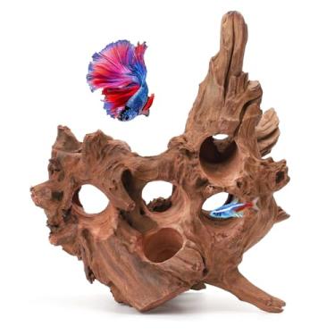 Imagem de Hygger CO2 Madeira flutuante grande para aquário, decoração de répteis de madeira flutuante natural de 25 a 40 cm, mais de 900 g