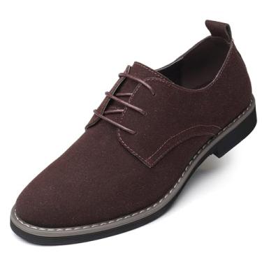 Imagem de Oxford Dress Shoes Masculino Clássico Lace Up Casual Camurça Couro Low-Top British Business Breathable Formal