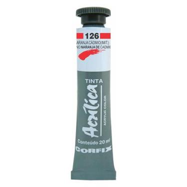 Imagem de Tinta Acrílica Corfix 20ml G1 - 80020, 126 LARANJA CADMIO