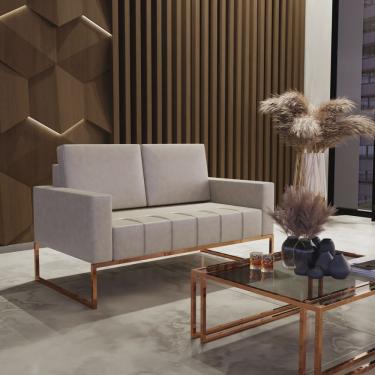 Imagem de Sofá para Escritório e Recepção 3 Lugares Corino Atena